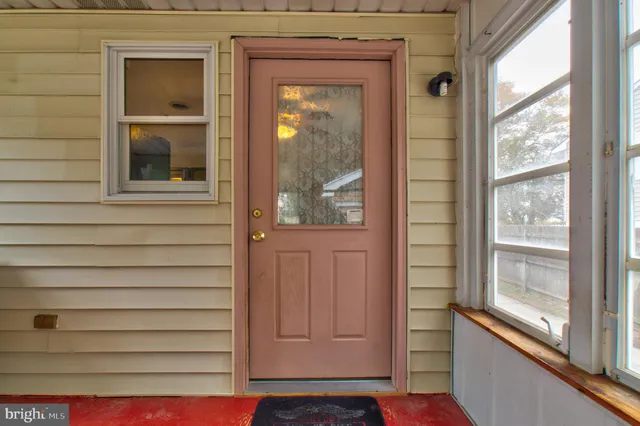 a view of a balcony door