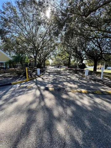 a view of road with trees