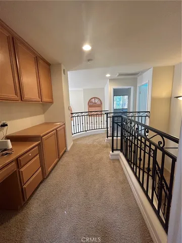 a view of a garage with furniture