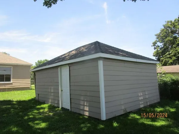 a backyard of a house