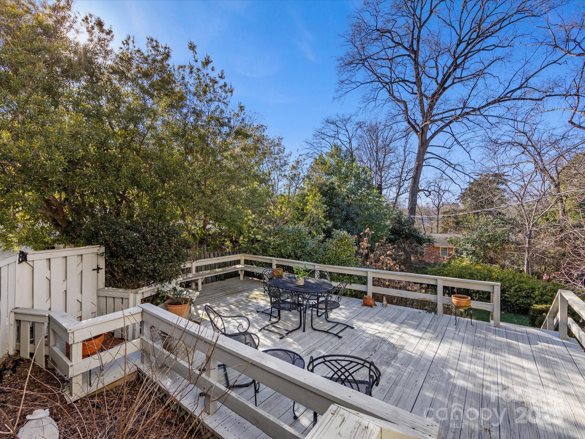 555 Manning Drive, Unit 7 Charlotte, NC 28209 - Photo 39 of 45 a view of a roof deck with couches and wooden fence