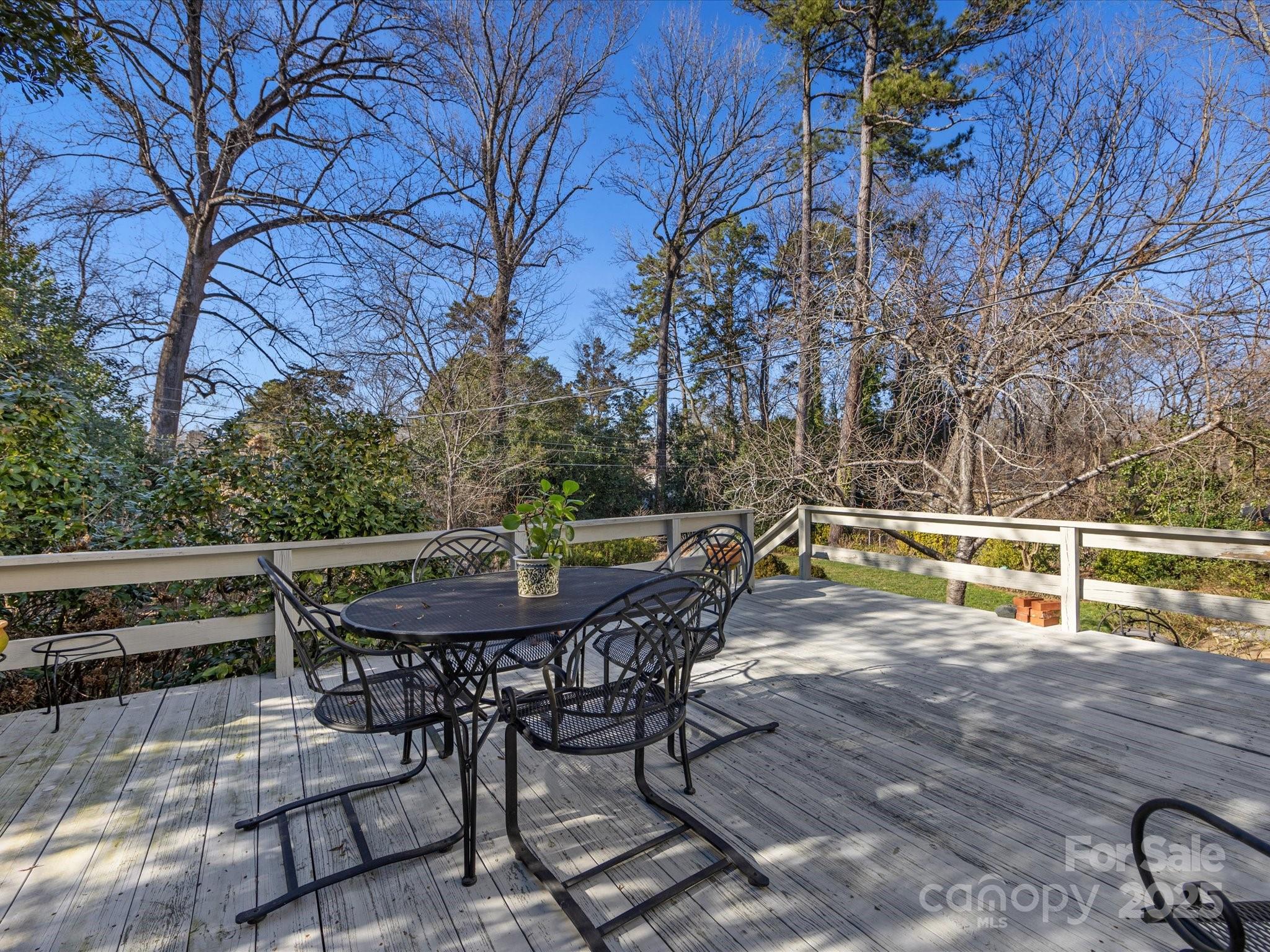 555 Manning Drive, Unit 7 Charlotte, NC 28209 - Photo 40 of 45 a view of backyard with swimming pool and seating space