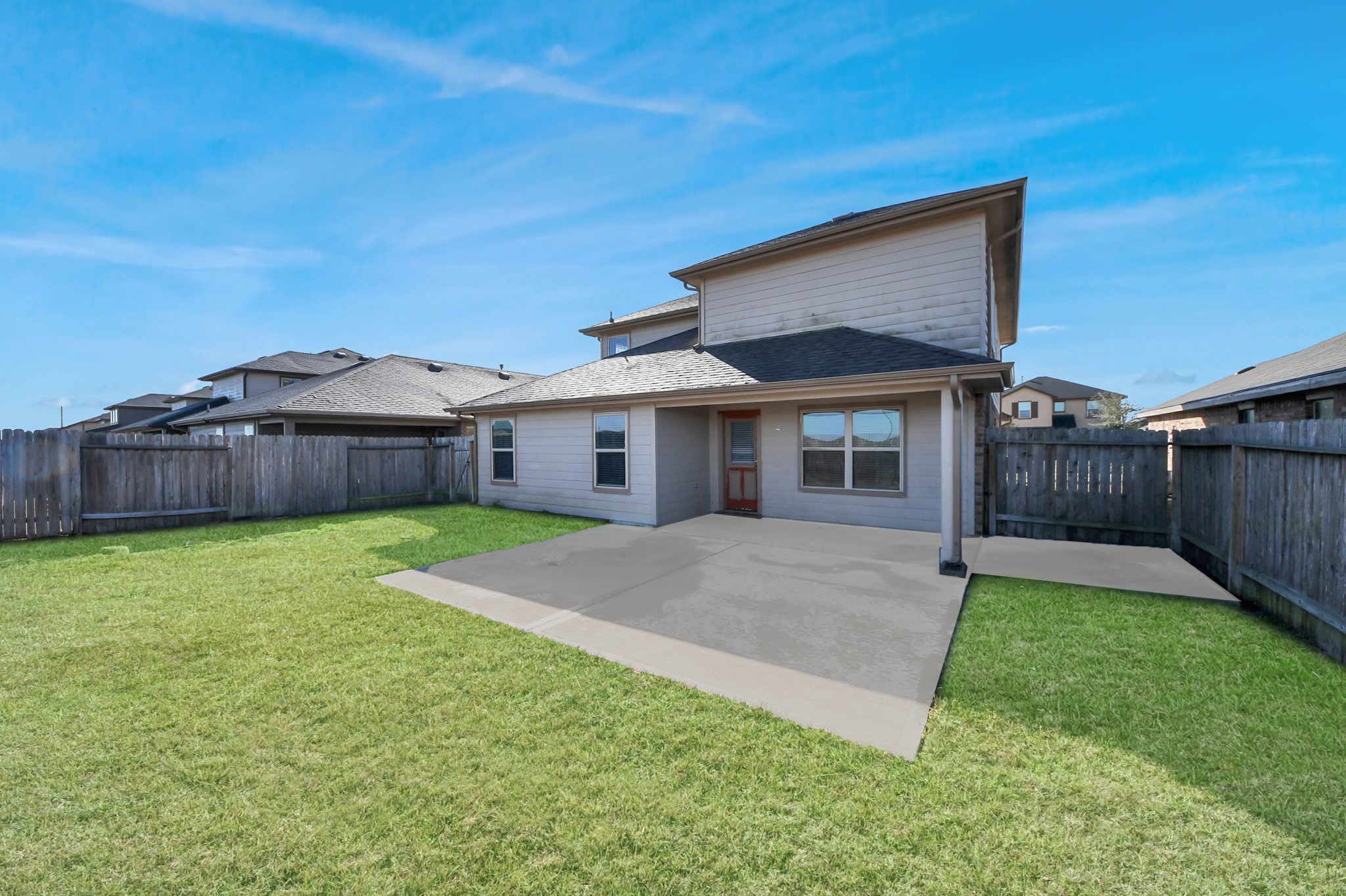619 Ashley Falls Lane Rosharon, TX 77583 - Photo 27 of 31 The fenced backyard provides plenty of room for pets, play, or gatherings, and the added bonus of no back neighbors creates extra privacy and a more serene setting.