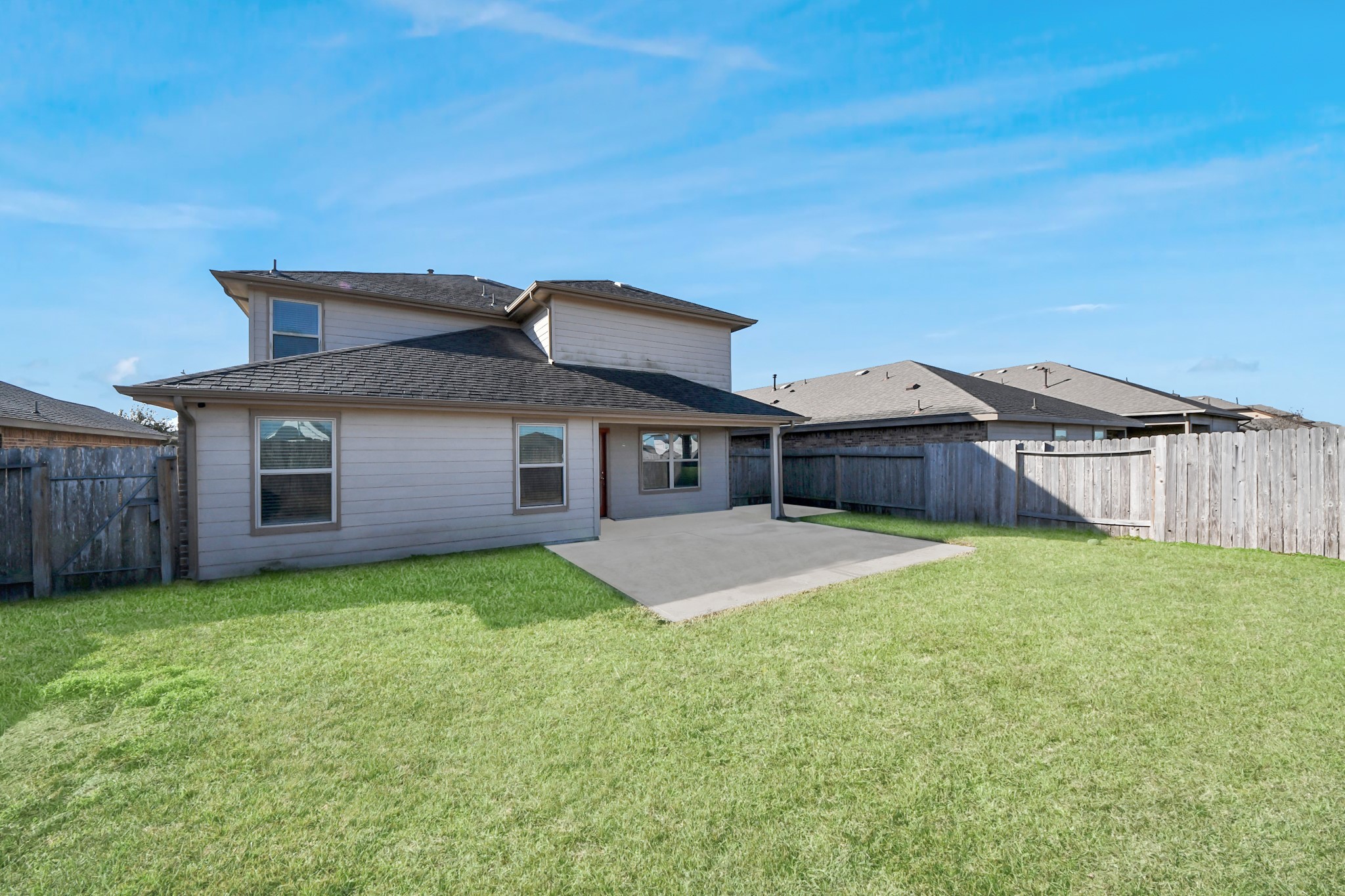 619 Ashley Falls Lane Rosharon, TX 77583 - Photo 28 of 31 The fenced backyard provides plenty of room for pets, play, or gatherings, and the added bonus of no back neighbors creates extra privacy and a more serene setting.