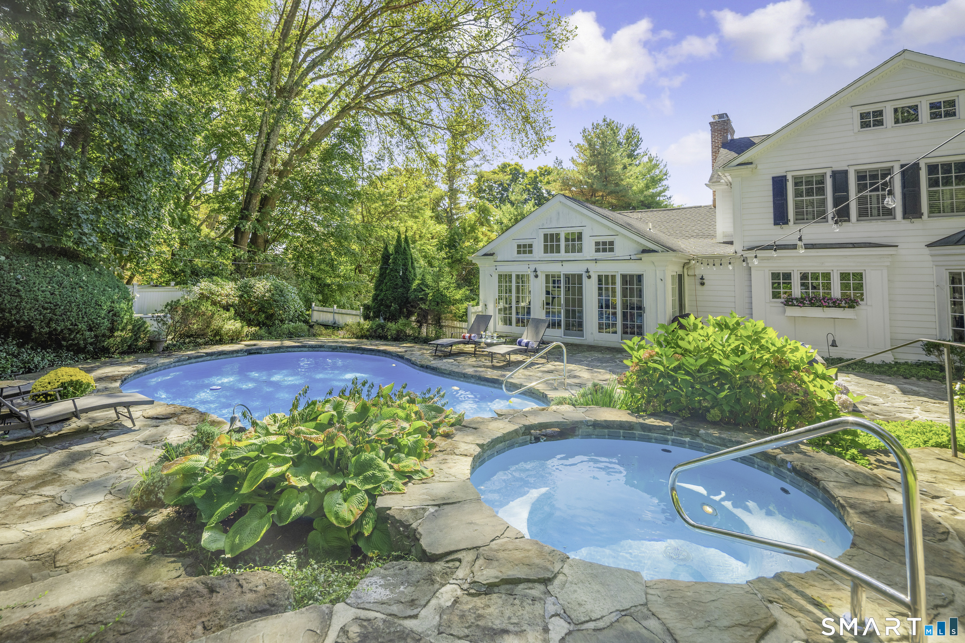 113 Brushy Ridge Road New Canaan, CT 06840 - Photo 21 of 40 Pool with spa!