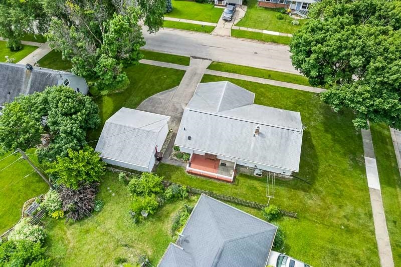 4702 Mohawk Road Rockford, IL 61107 - Photo 41 of 41 an aerial view of a house with a garden