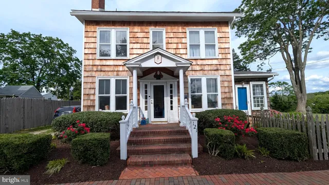 a front view of a house