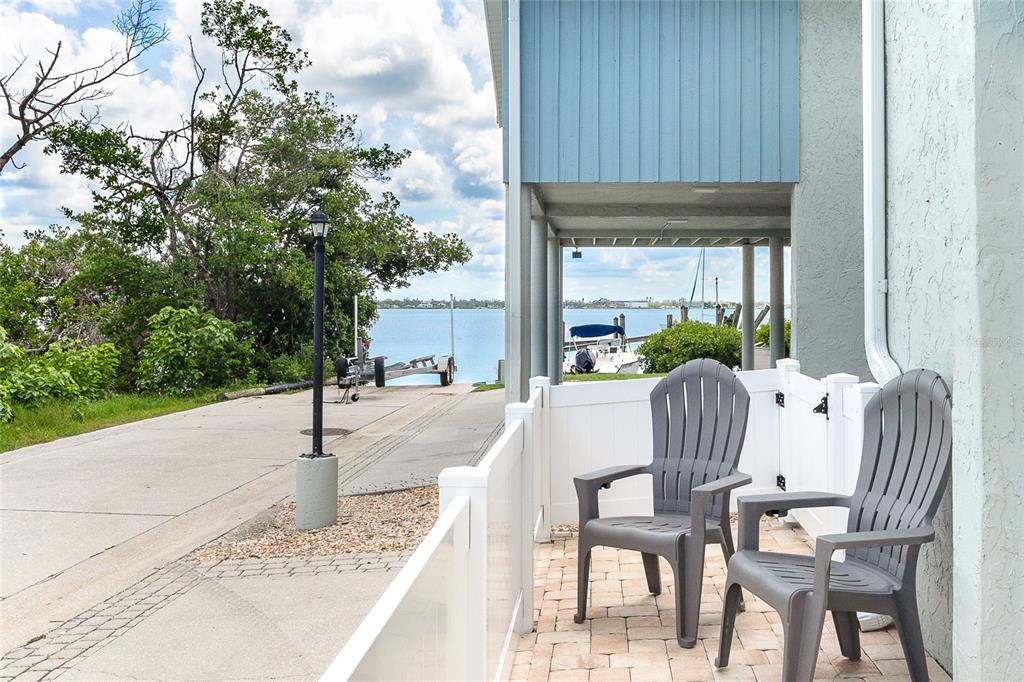 6005 North Beach Road, Unit 16 Englewood, FL 34223 - Photo 34 of 57 a view of an outdoor space with a patio
