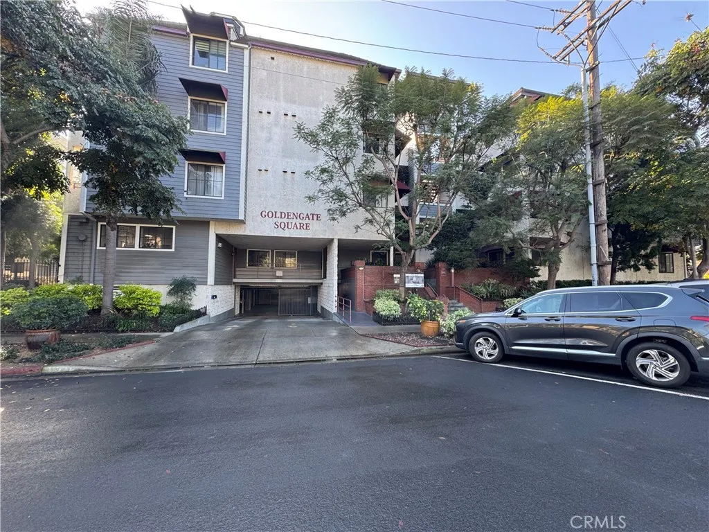 Front view of building