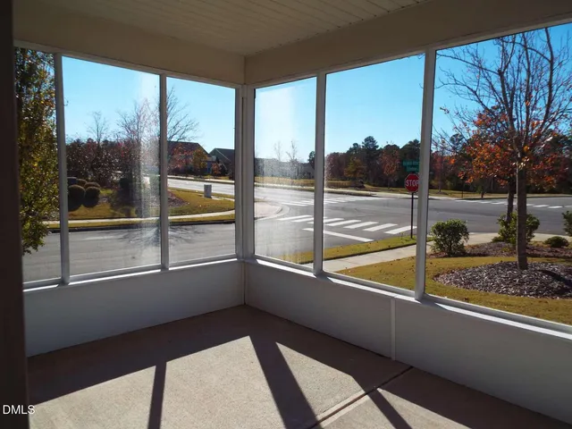 a view of a large window with an outdoor view