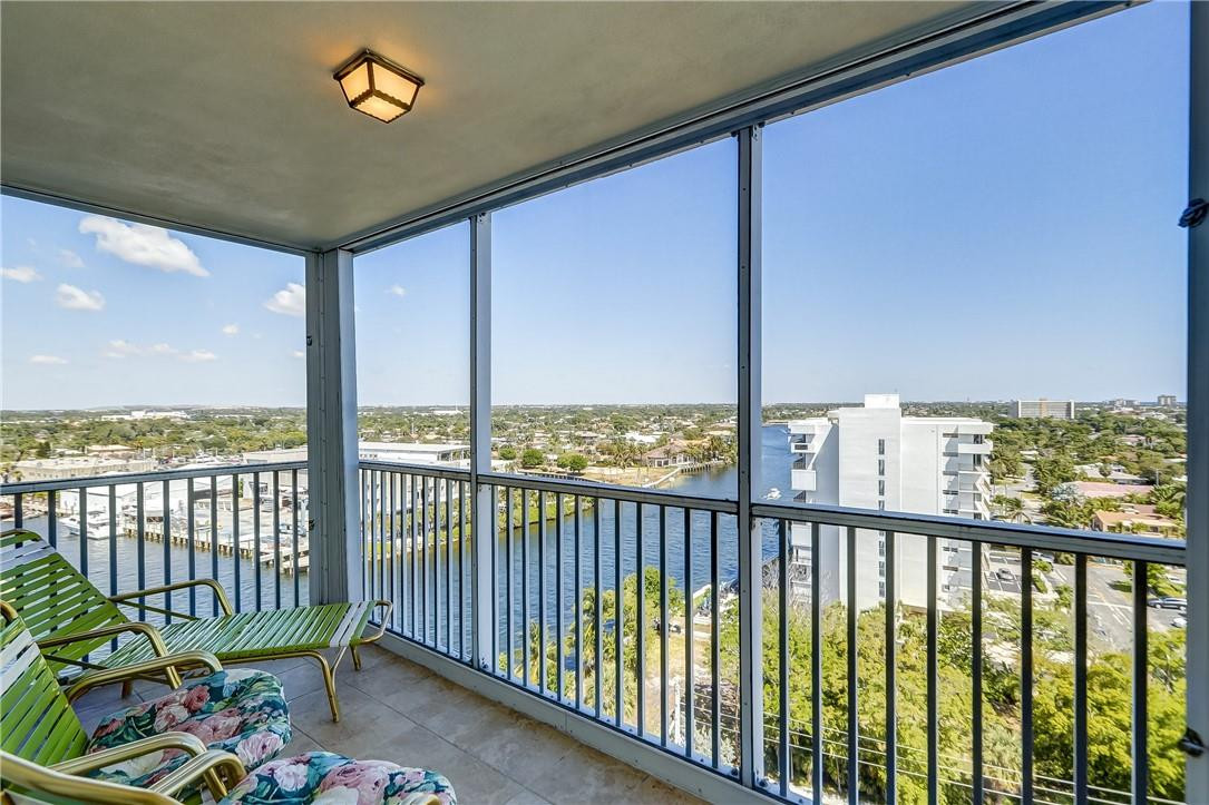 1505 North Riverside Drive, Unit 1208 Pompano Beach, FL 33062 - Photo 4 of 62 a view of a street from a balcony