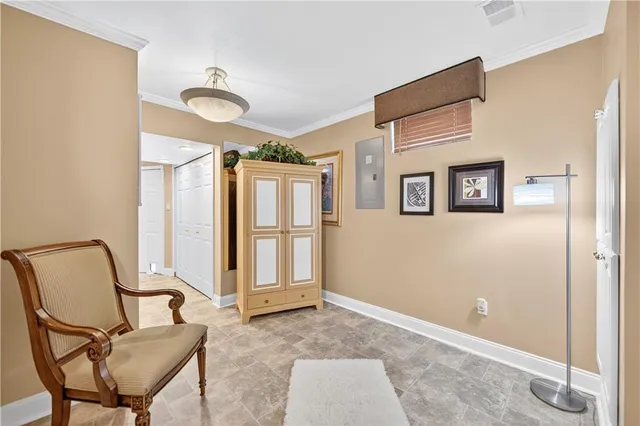 a view of a livingroom with furniture