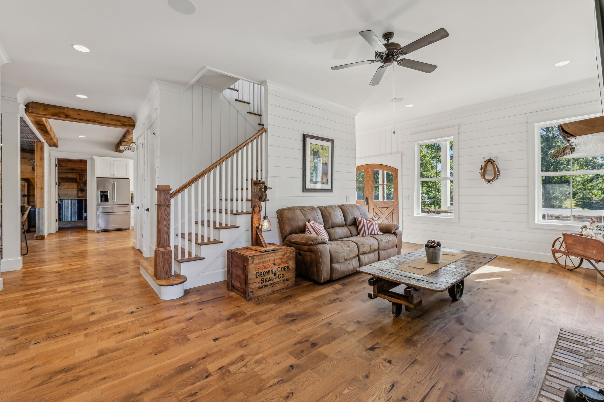 4325 Cave Springs Road Santa Fe, TN 38482 - Photo 25 of 98 a living room with furniture and a wooden floor