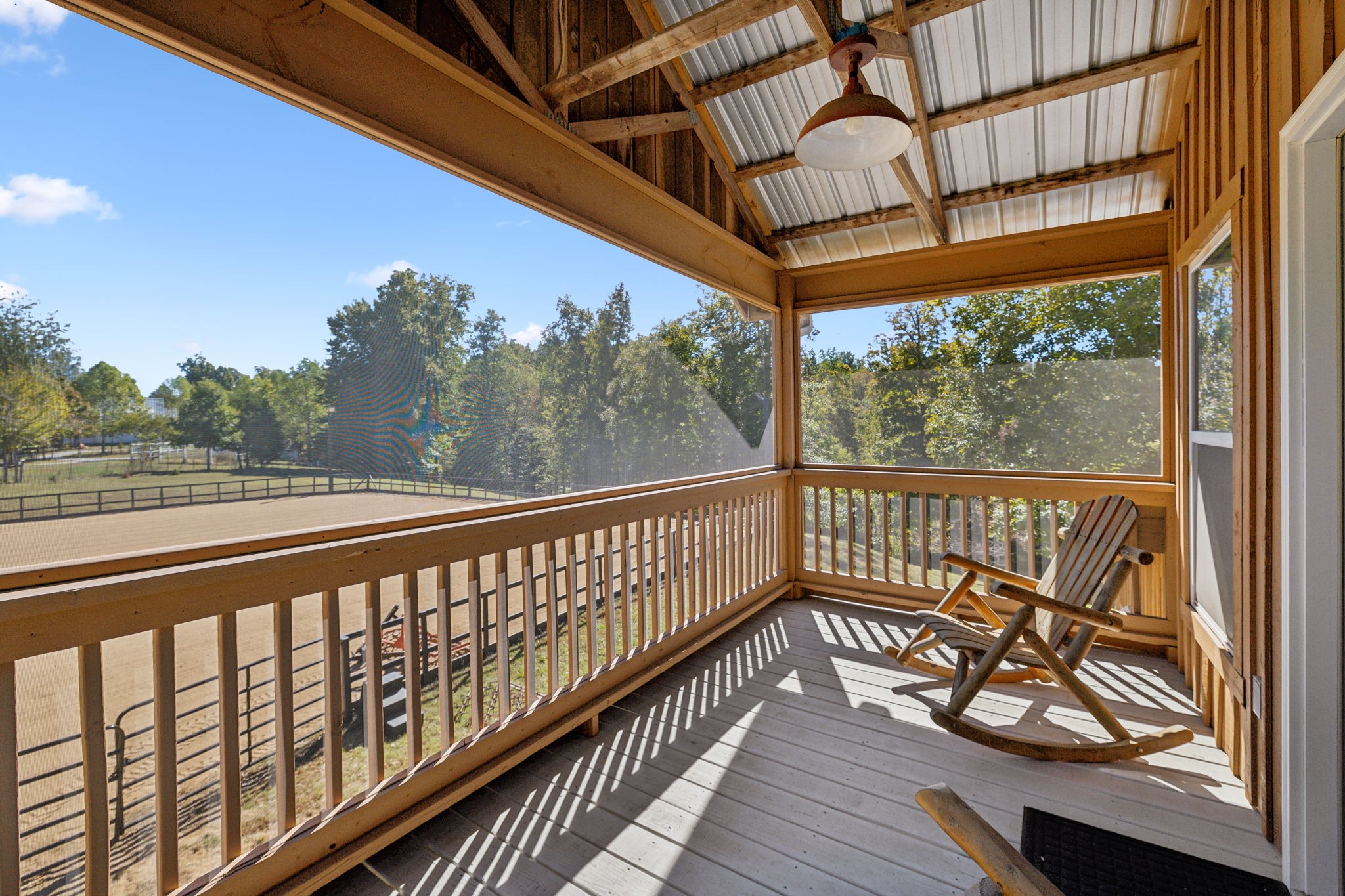 4325 Cave Springs Road Santa Fe, TN 38482 - Photo 77 of 98 a view of balcony with wooden floor and iron stairs