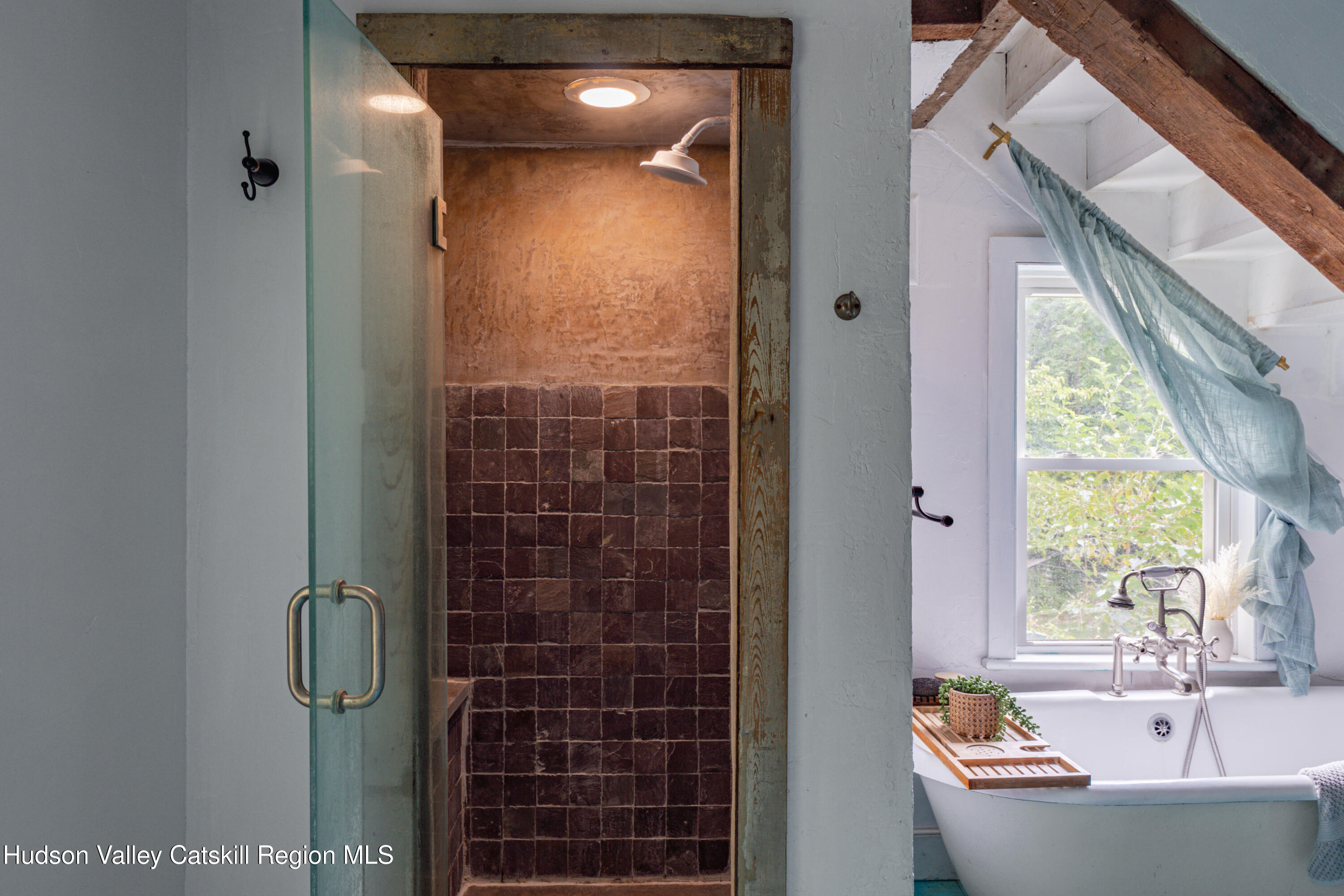 99 Spoorenburgh Road Athens, NY 12015 - Photo 26 of 39 a bathroom with a bathtub and shower
