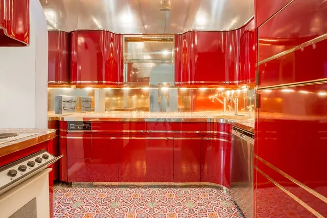 a close view of walk in closet