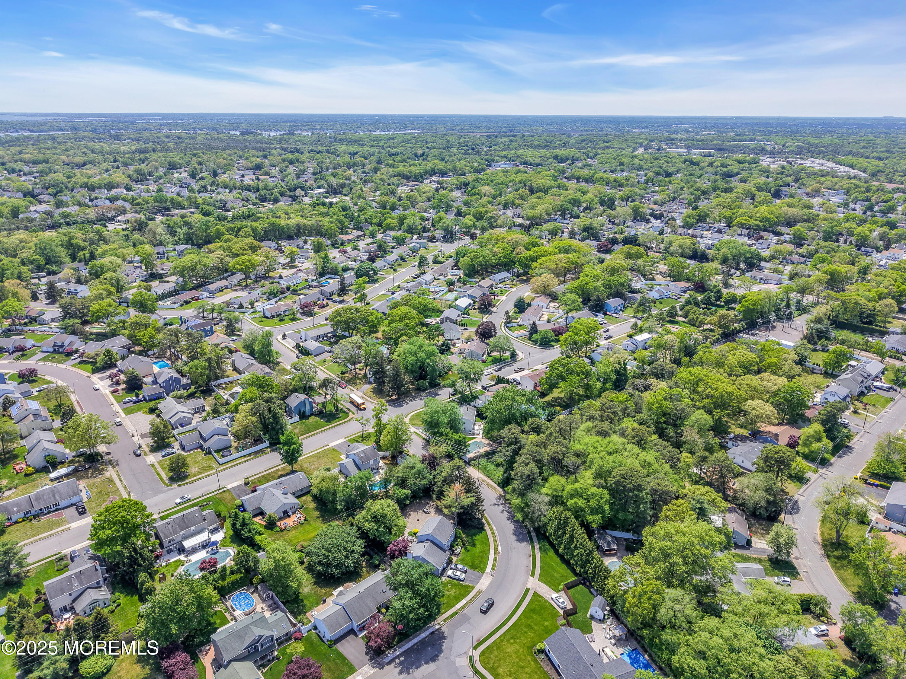 104 Frede Drive Brick, NJ 08724 - Photo 50 of 62 an aerial view of a houses with a yard