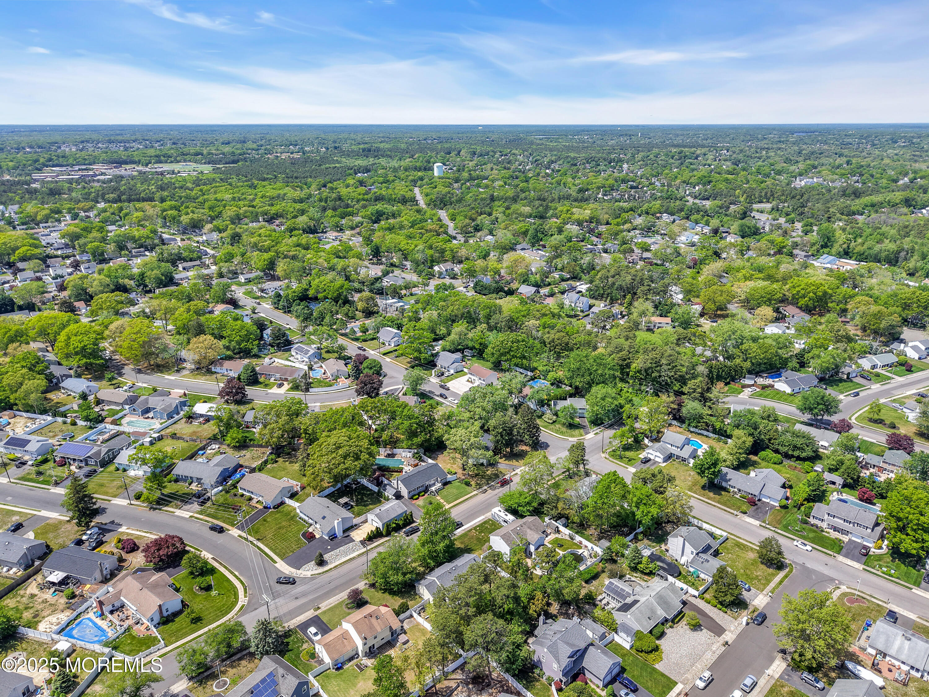 104 Frede Drive Brick, NJ 08724 - Photo 51 of 62 an aerial view of residential houses with outdoor space and trees