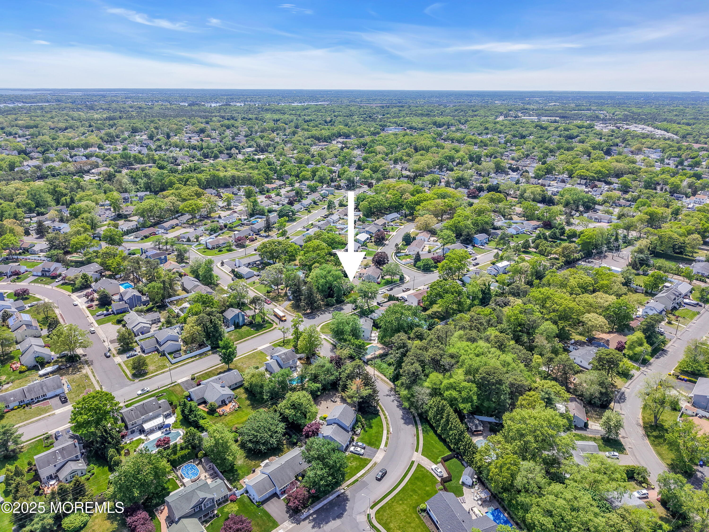 104 Frede Drive Brick, NJ 08724 - Photo 62 of 62 an aerial view of a houses with a yard