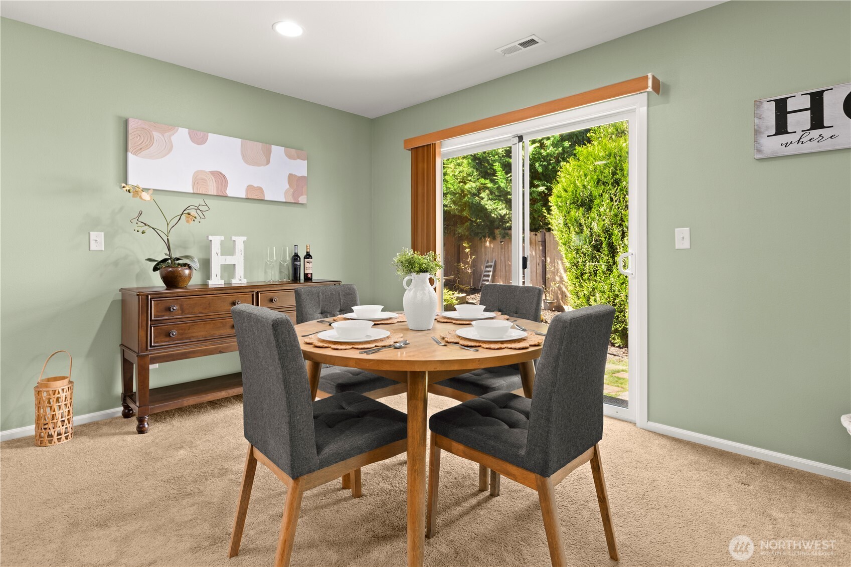 24002 Southeast 262nd Street Maple Valley, WA 98038 - Photo 14 of 30 a view of a dining room with furniture window and outside view