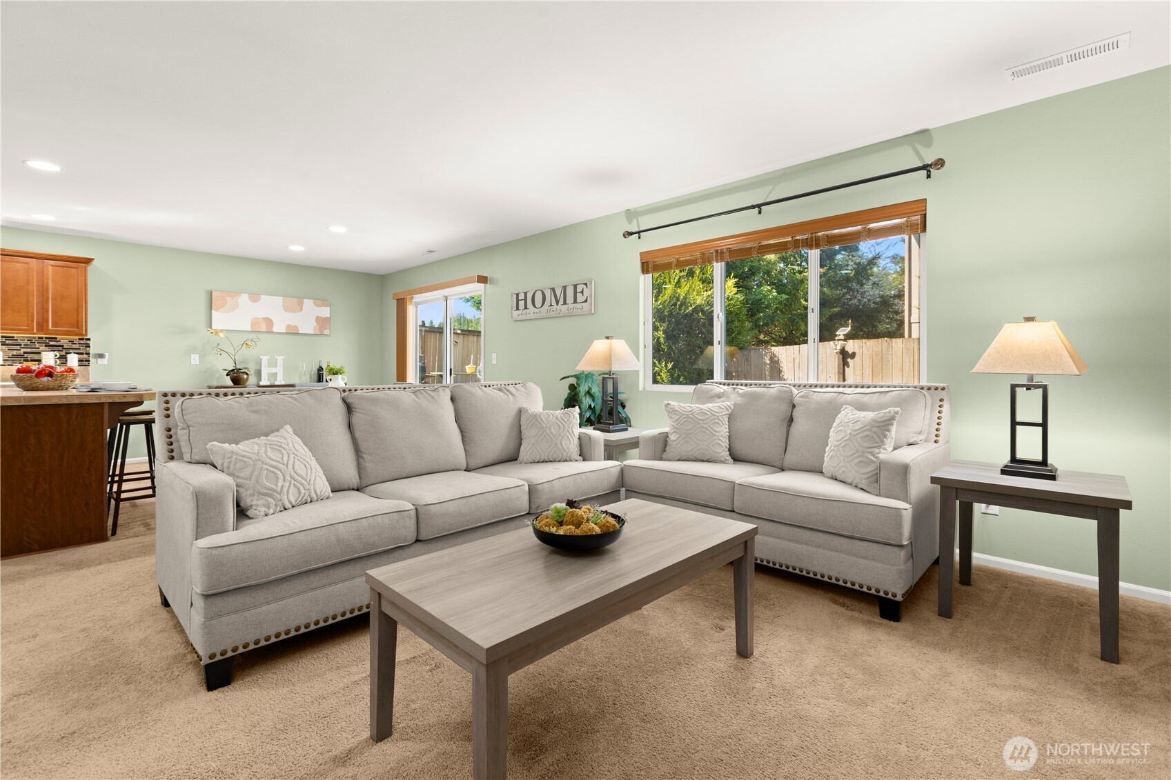 24002 Southeast 262nd Street Maple Valley, WA 98038 - Photo 7 of 30 a living room with furniture and a large window