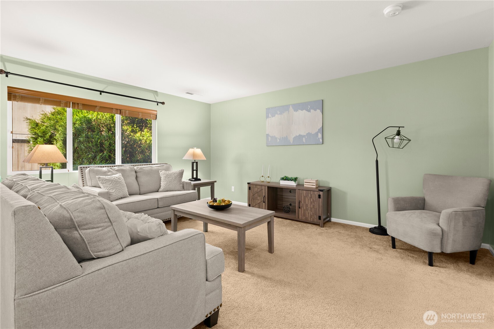 24002 Southeast 262nd Street Maple Valley, WA 98038 - Photo 8 of 30 a living room with furniture and a large window