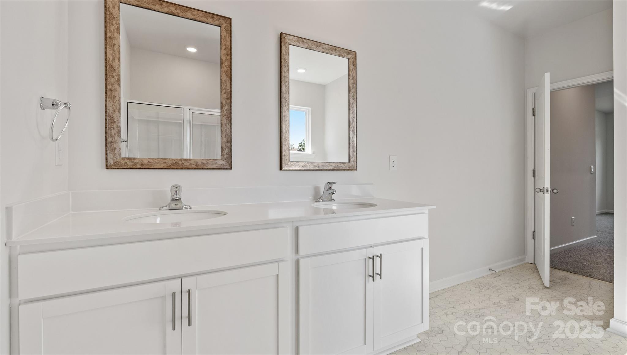 119 Bovine Br Road Fletcher, NC 28732 - Photo 21 of 29 a bathroom with 2 sink and a mirror