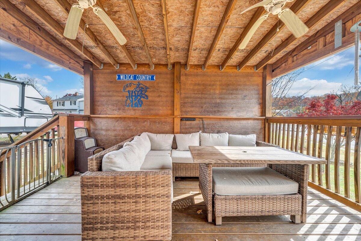 3116 Spring Road Southwest Roanoke, VA 24015 - Photo 18 of 22 a view of balcony with furniture and outdoor space