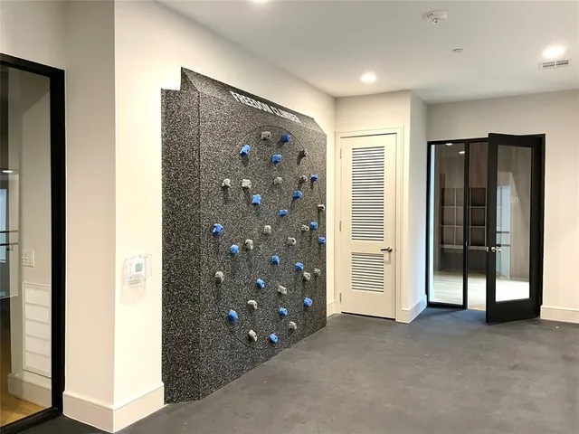 a view of livingroom with closet area