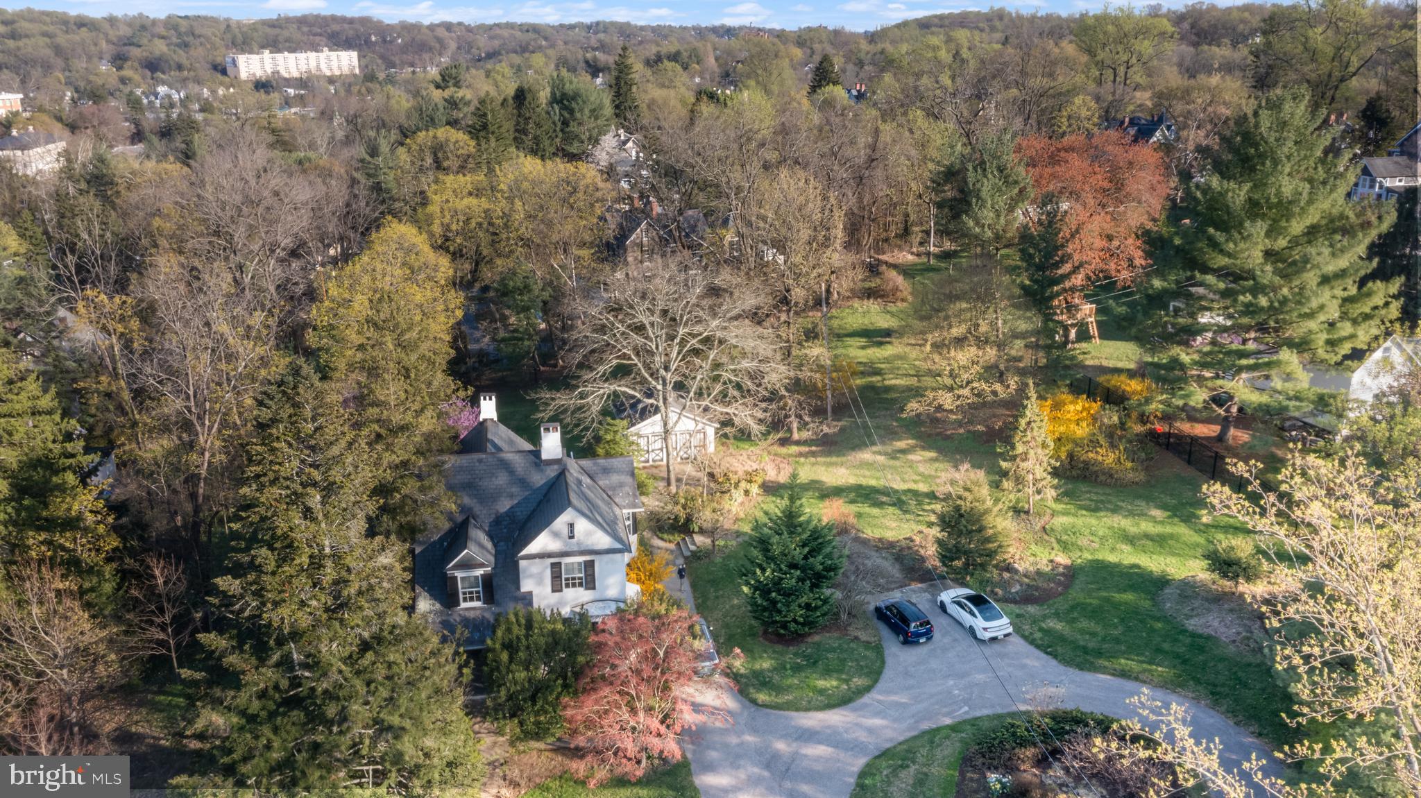 1807 Kenway Road Baltimore, MD 21209 - Photo 49 of 54 an aerial view of house with yard and mountain view in back