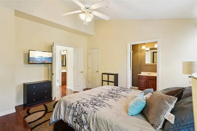 a view of a building from a balcony