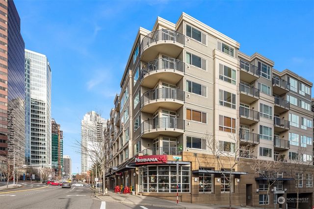 a front view of a building