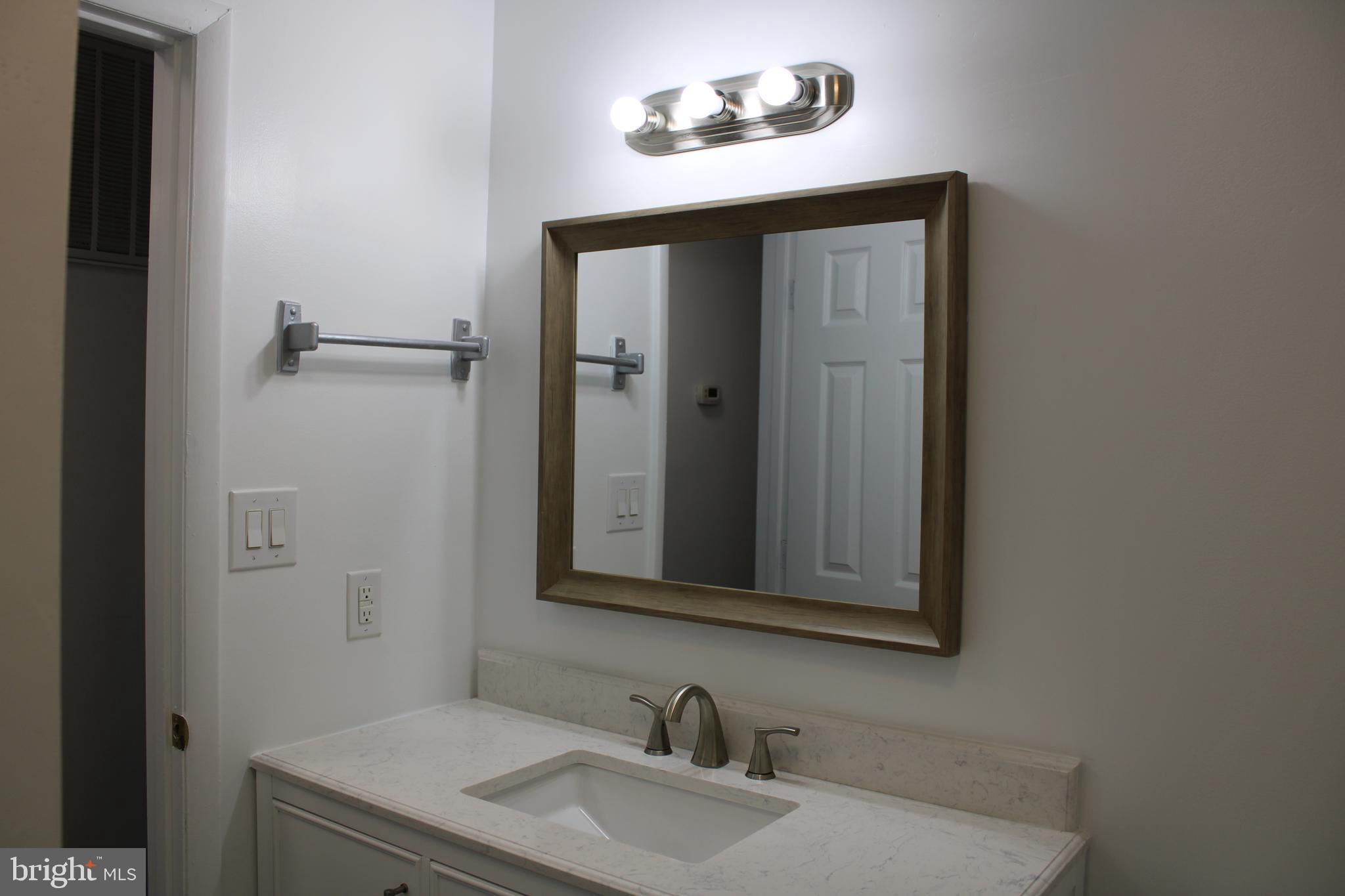 28 Henry Way Linden, VA 22642 - Photo 29 of 85 a bathroom with a sink a mirror and vanity