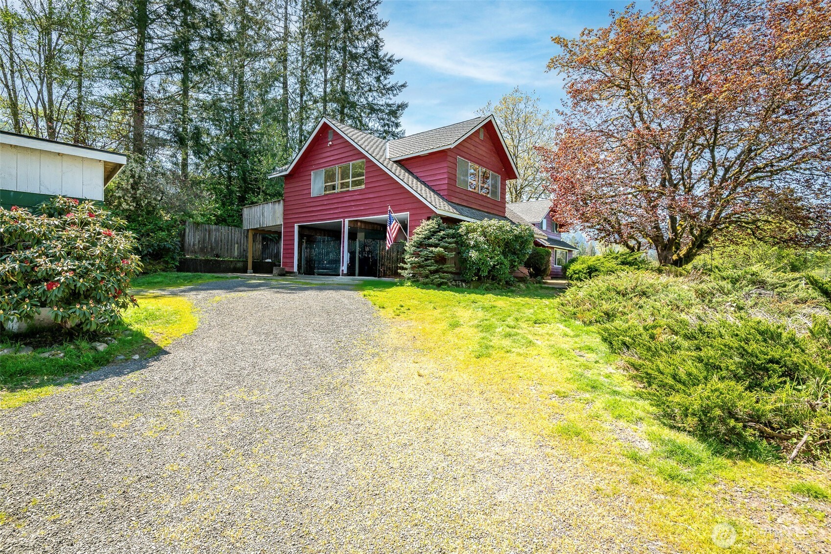 296 Dodge Road Morton, WA 98356 - Photo 10 of 24 a front view of a house with yard and green space