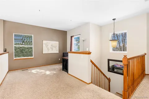 a view of bedroom with a potted plant