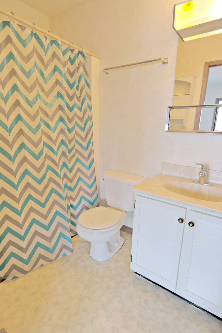 12005 Maple Avenue Hebron, IL 60034 - Photo 12 of 28 a bathroom with a sink a toilet and shower curtain