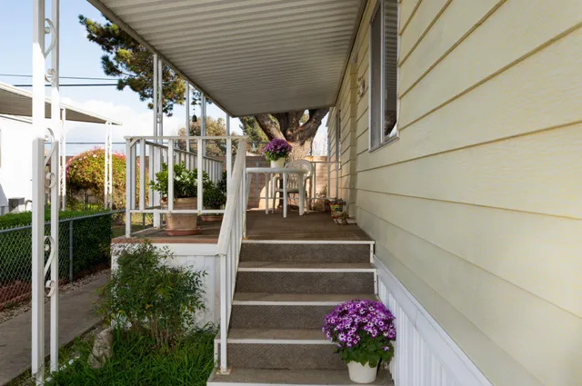 a view of outdoor space with seating area