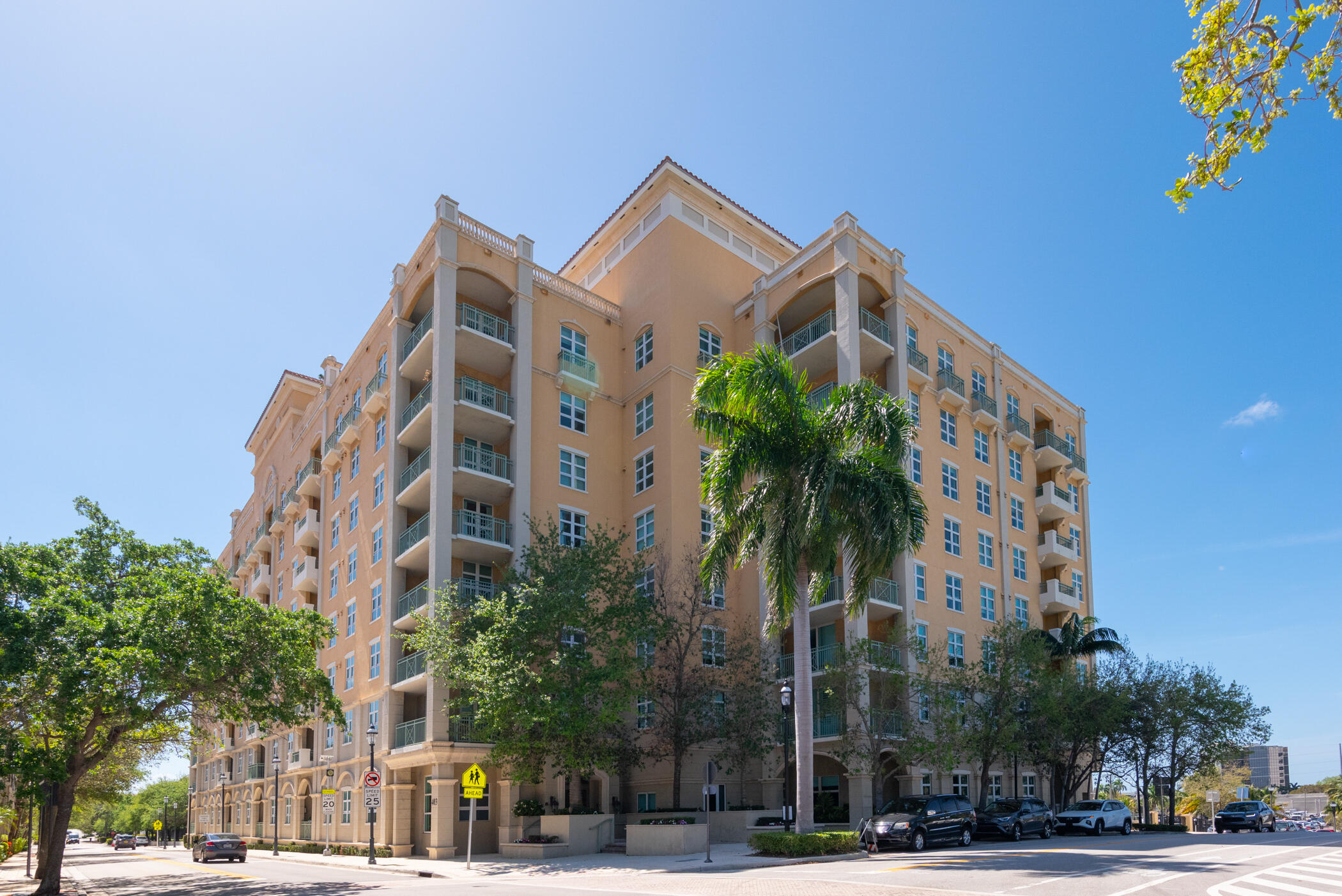 403 South Sapodilla Avenue, Unit 207 West Palm Beach, FL 33401 - Photo 20 of 32 a view of a tall building next to a road