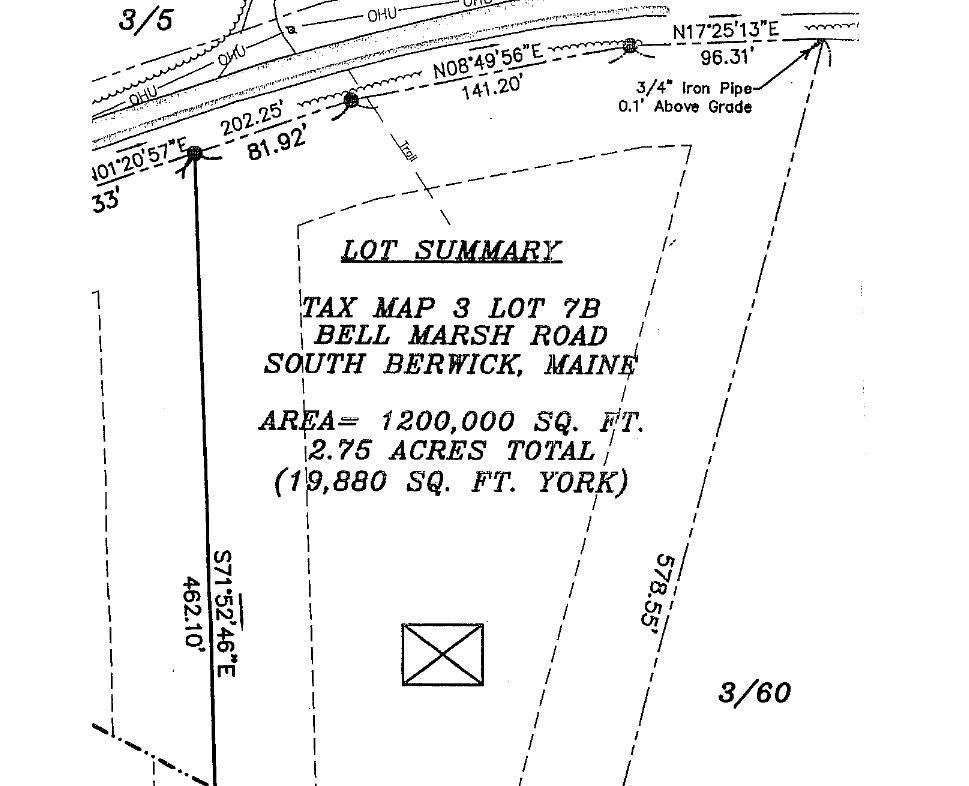 Lot 7 Bell Marsh Road York, ME 03909 - Photo 3 of 18 survey-Lot2