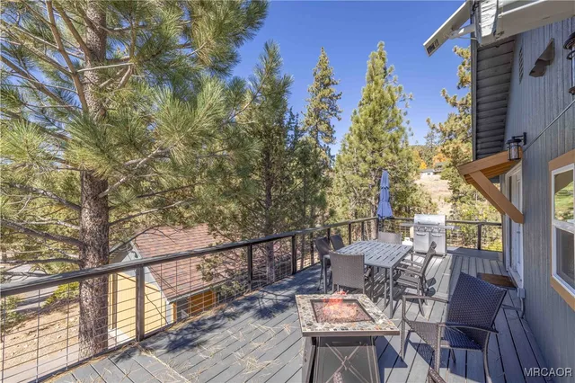 a view of balcony with furniture and stove