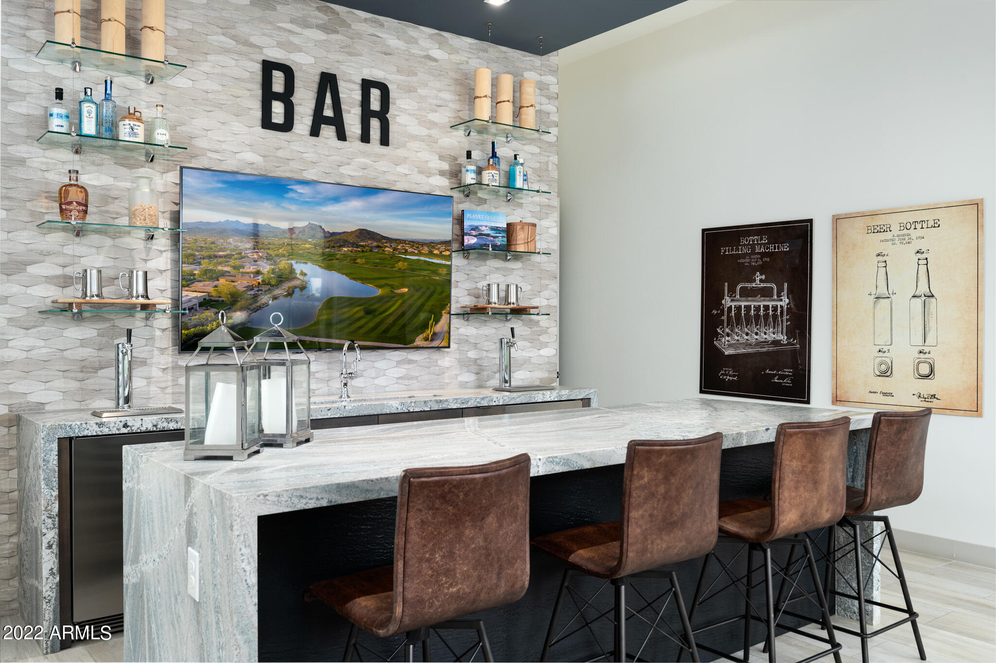 17338 East Bobwhite Way Rio Verde, AZ 85263 - Photo 30 of 77 Bar has 2 kegorators