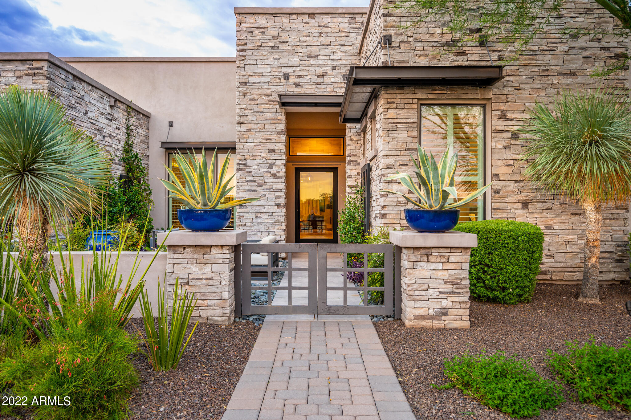Custom Landscaped Courtyard