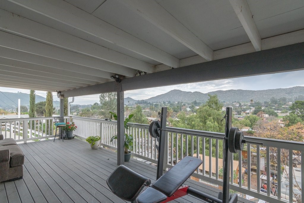 26460 Dale Street Hemet, CA 92545 - Photo 12 of 40 a view of a balcony with wooden floor