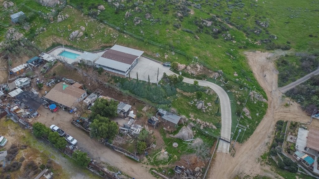 26460 Dale Street Hemet, CA 92545 - Photo 4 of 40 an aerial view of a house with a yard