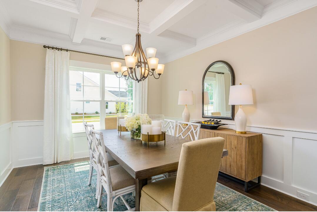 213 Fiddleback Drive Summerville, SC 29486 - Photo 3 of 21 Dining room with coffered cielings...