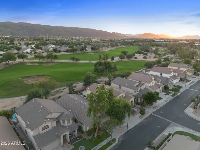 an aerial view of a city with lots of residential buildings