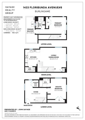 $1,485,000 | 1433 Floribunda Avenue, Unit 8, Burlingame, CA 94010
