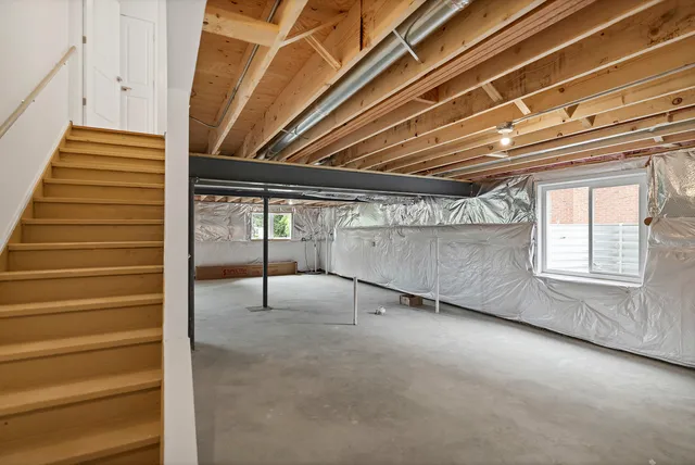 a view of a porch with a bench