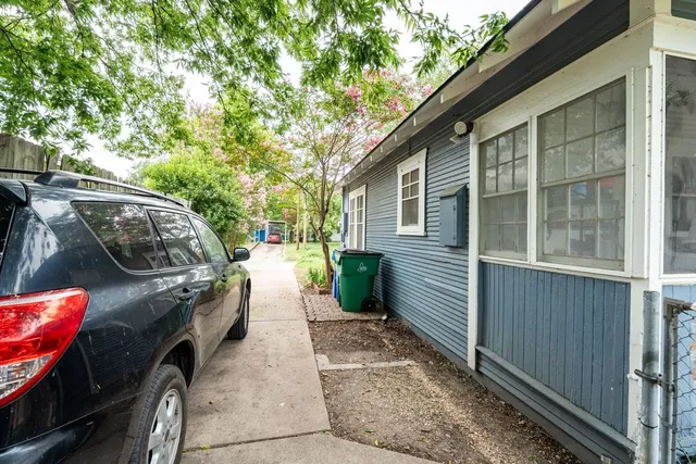 a view of a car garage