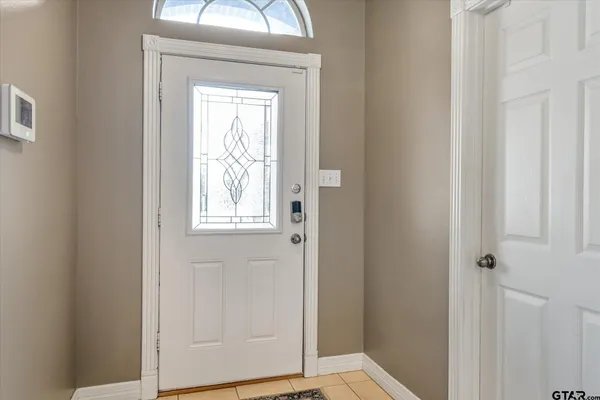 a view of front door